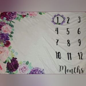Baby month blanket